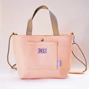 トートバッグ（PVC・サーモンピンク）